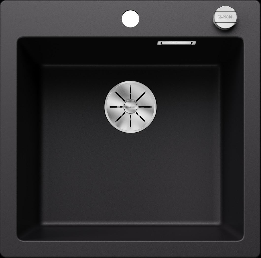 Spüle 525952 Schwarz - Schwarz, MODERN (51,5/51cm) - Blanco