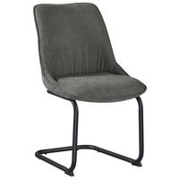 Stuhl Grün - Schwarz/Grün, Modern, Textil/Metall (51cm) - Mömax