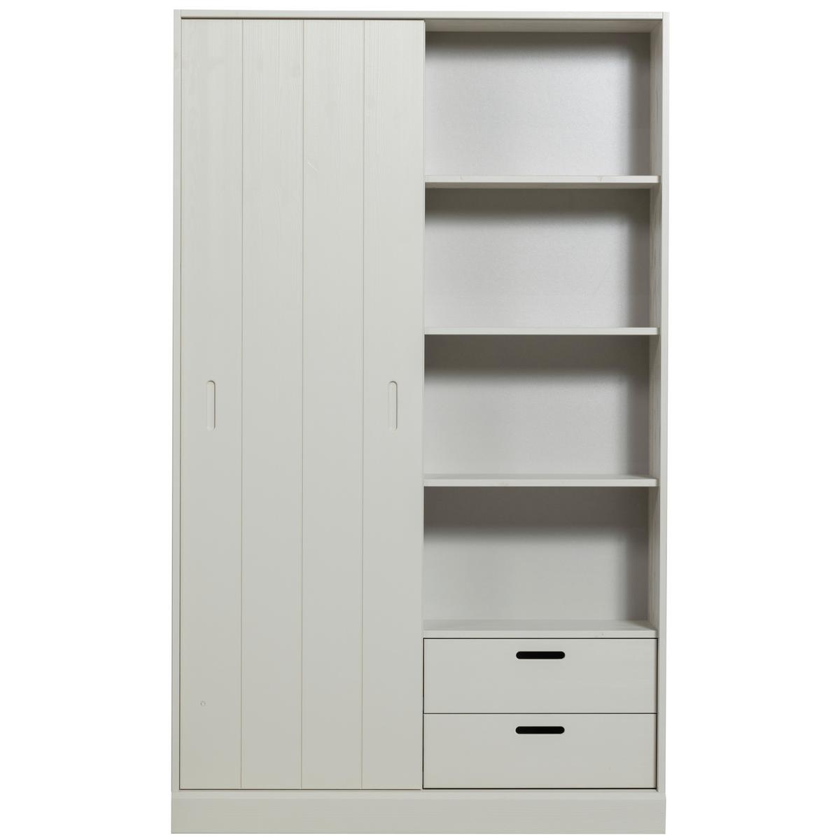 Schiebetürenschrank Mila Grau - Grau, Design, Holz (120/200/42cm) - Livetastic