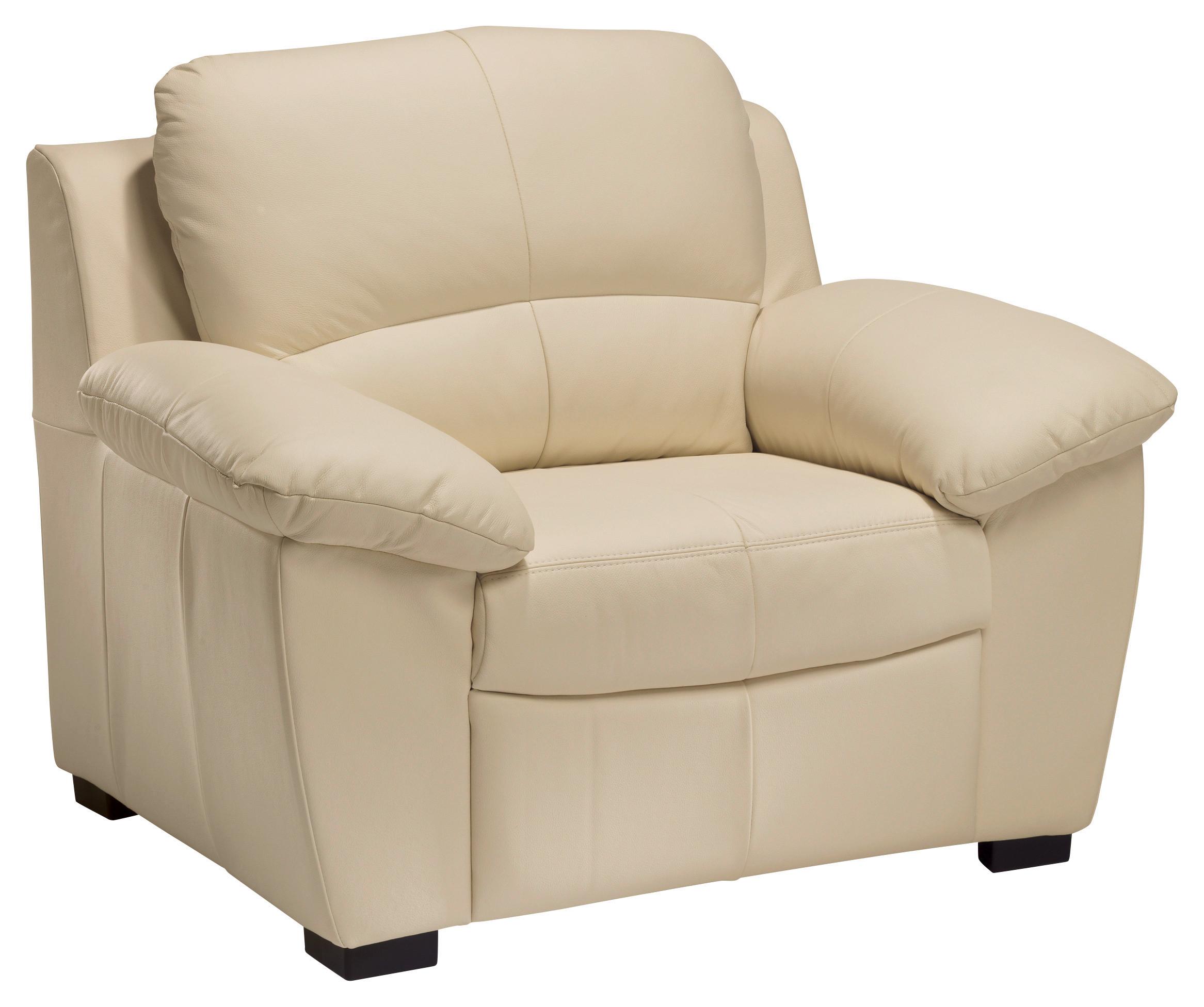 Sessel "Danilo" , beige - Beige/Schwarz, KONVENTIONELL, Kunststoff/Textil (107/90/90cm) - MID.YOU