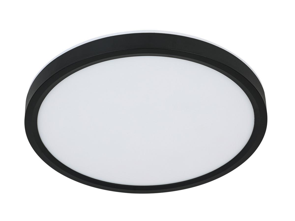 LED-Deckenleuchte Tir Scwharz/Weiß max. 18 Watt - Schwarz/Weiß, MODERN, Kunststoff (30/2,5cm) - Mömax