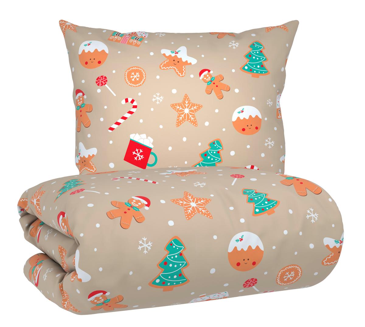 Bettwäsche Lebkuchen Multicolor ca. 135x200 cm - Multicolor, Textil (135/200cm) - Mömax