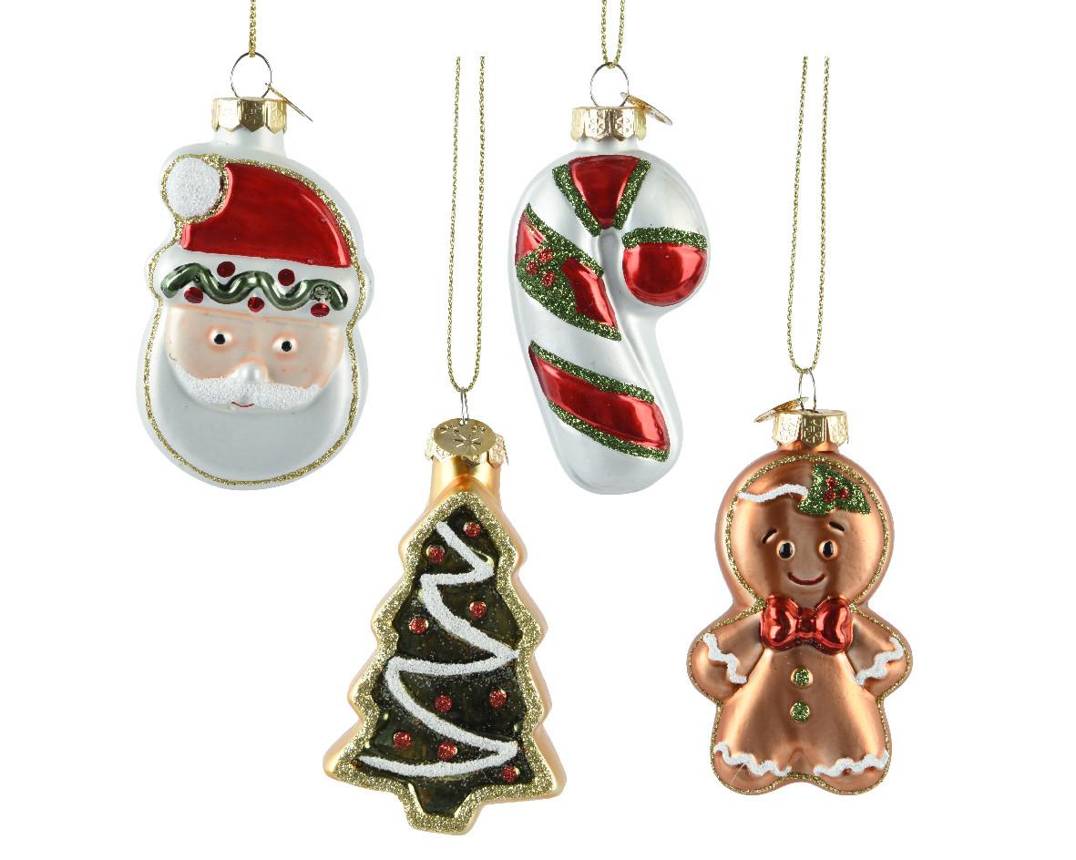 Glob de Crăciun din sticlă Chris - Basics, sticlă (4,80/2,70/8,00cm)