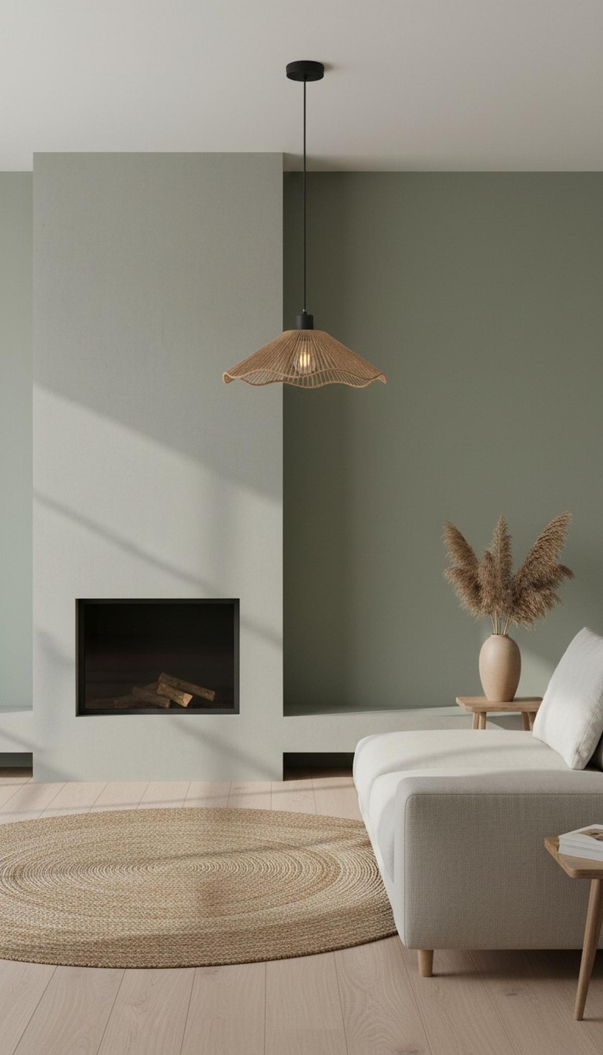 LAMPA WISZĄCA DOROTHEE - kolor naturalny/czarny, Design, metal/papier (40/120cm) - Collet's Monde