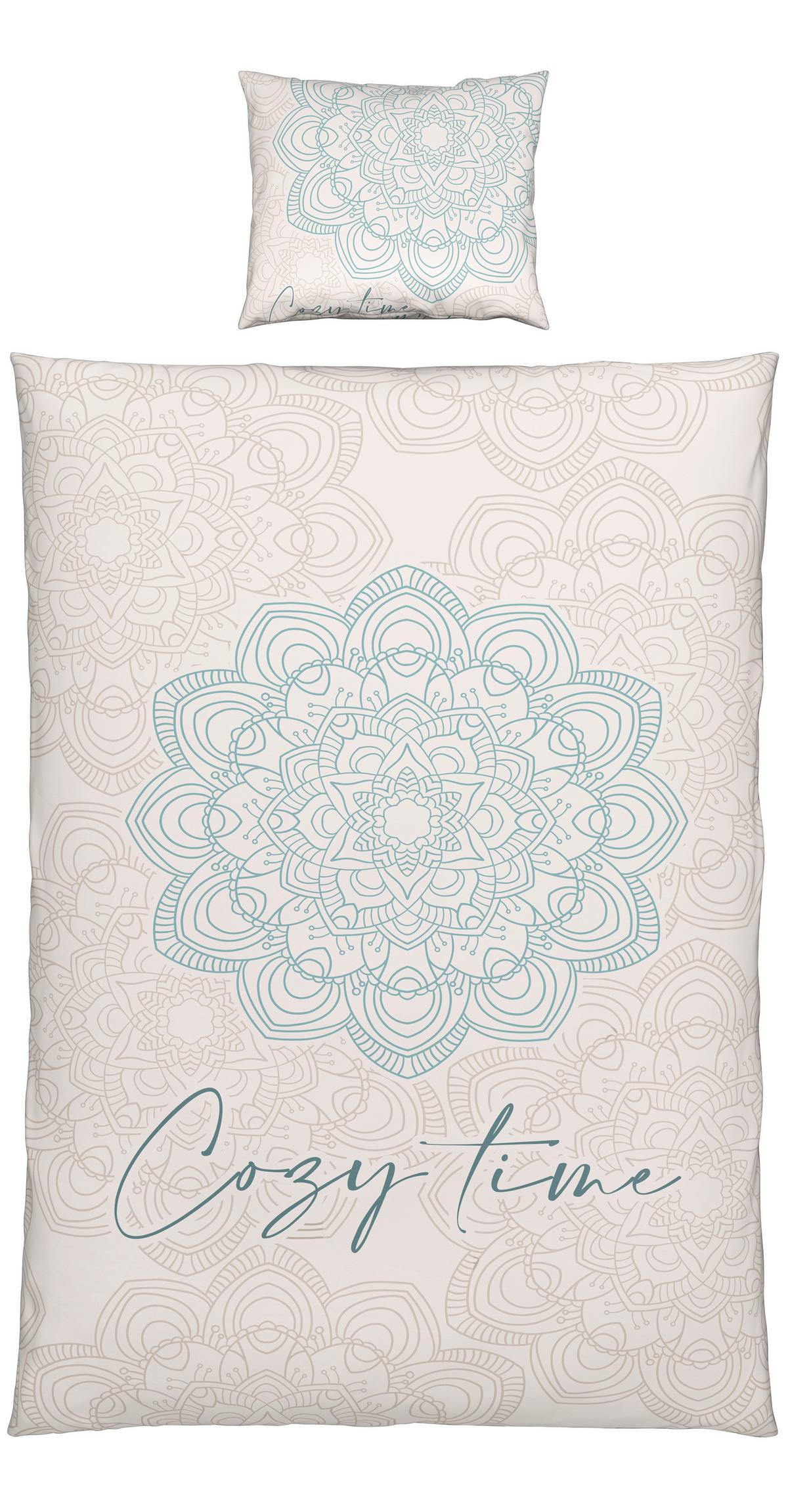 BETTWÄSCHESET KUSCHELZEIT - Beige, Konventionell, Textil (160/210cm) - Modern Living