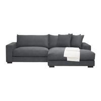 Ecksofa Pedro Grau - Grau, MODERN, Textil (265/83/180cm) - Mömax