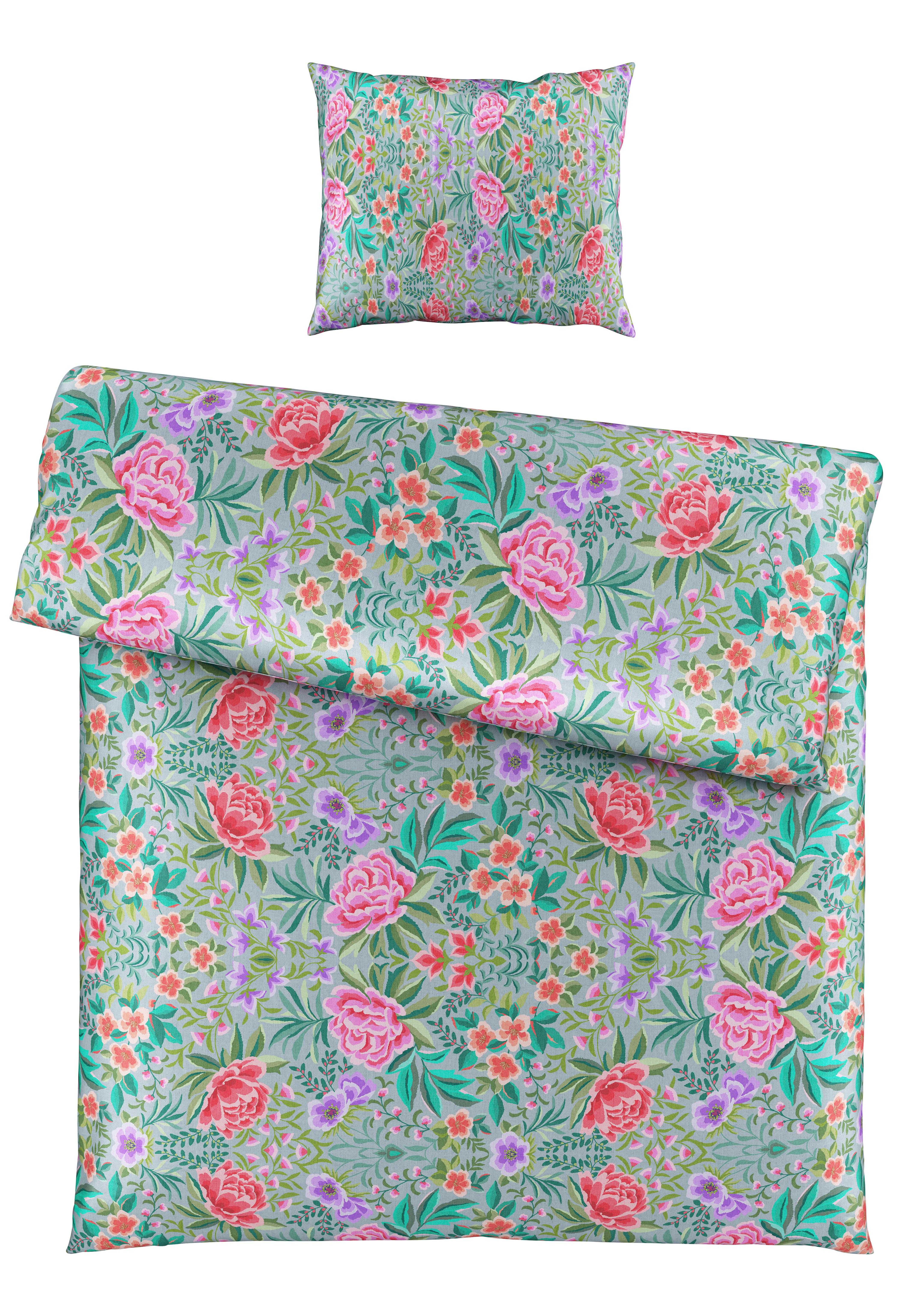 Bettwäscheset VIVIEN - Multicolor, Romantik / Landhaus, Textil (160/210cm) - Mömax