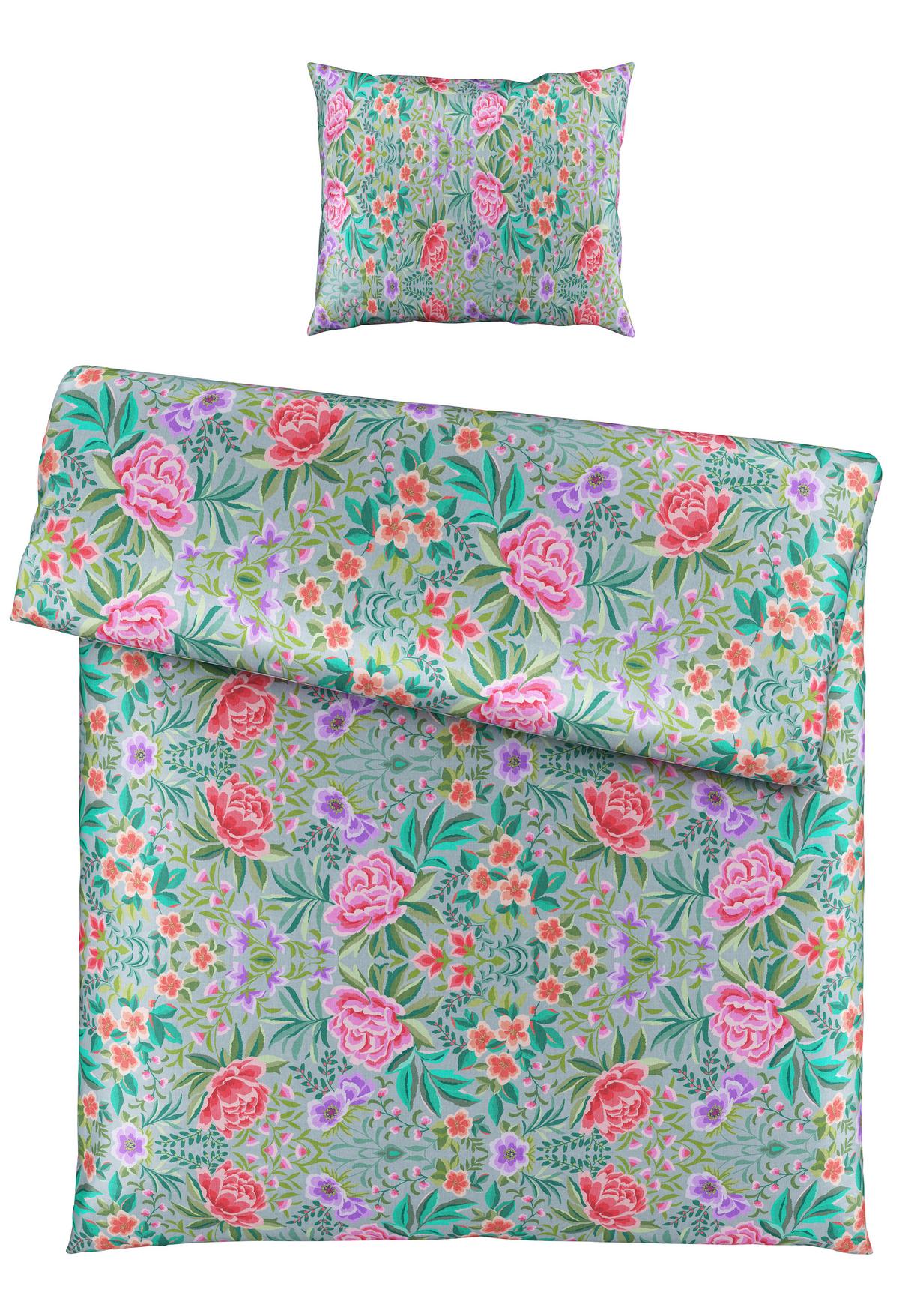 Bettwäscheset VIVIEN - Multicolor, Romantik / Landhaus, Textil (160/210cm) - Mömax