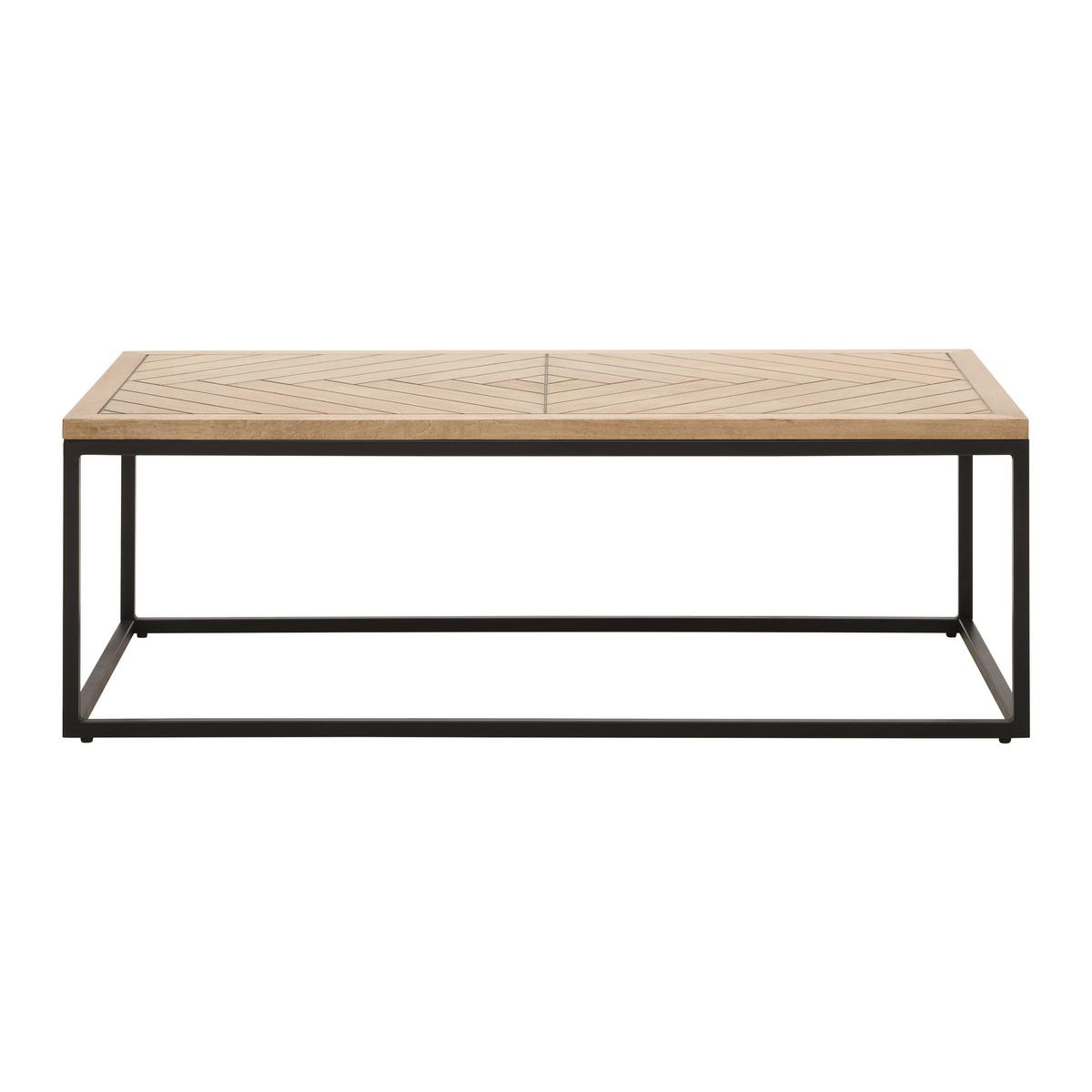 Dohányzóasztal Catalina - tölgyfa színű/fekete, Modern, faalapú anyag/fa (120/60/40cm) - Bessagi Home