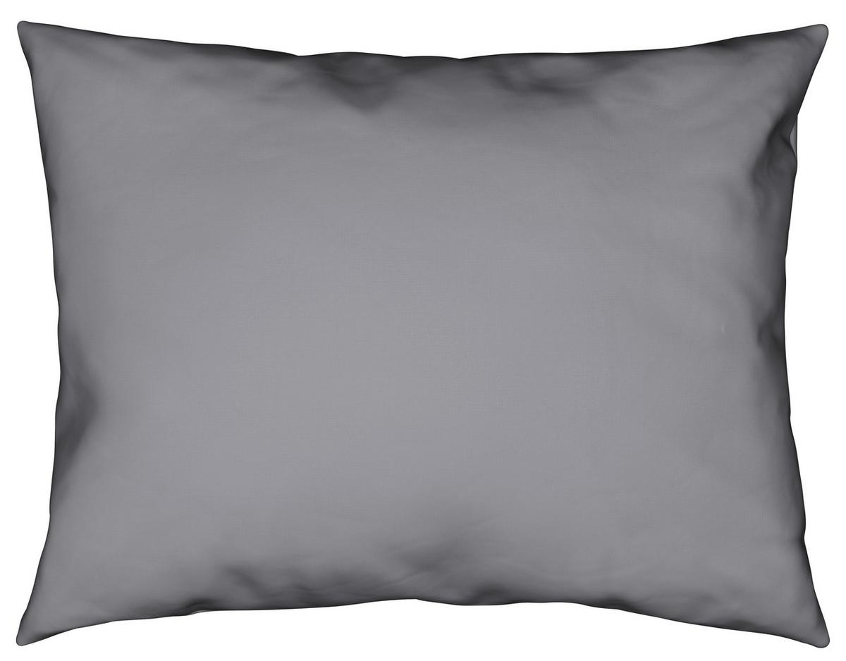 Bettwäsche Bio-Anna Uni Graphitfarben ca. 140x200cm - Graphitfarben, Natur, Textil (140/200cm) - ecoTree