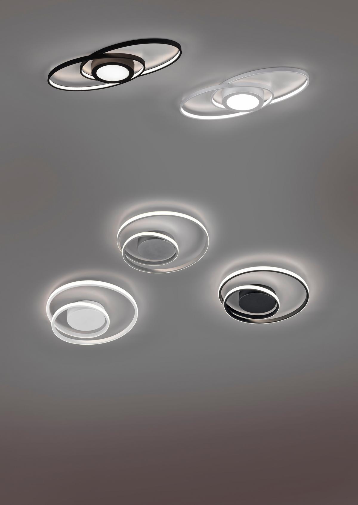 LED-Deckenleuchte Zibal Weiß max. 22 Watt - Weiß, Basics, Metall (39/39/7cm)