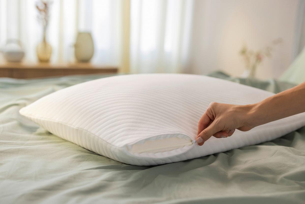 PODUSZKA POD KARK PRIMA - biały, Basics, tkanina (80/40/12cm) - Tempur