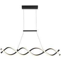 Led-hängeleuchte In Schwarz Max. 24 Watt - Schwarz, Modern, Kunststoff/Metall (88/13/120cm) - Mömax