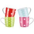 Kaffeebecher Teresa Verschiedenen Farben - Blau/Pink, ROMANTIK / LANDHAUS, Keramik (8/8,1cm) - Mömax modern living