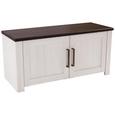 Garderobna Klop Provence - bron/wenge, Moderno, kovina/leseni material (116/49/42cm) - Zandiara