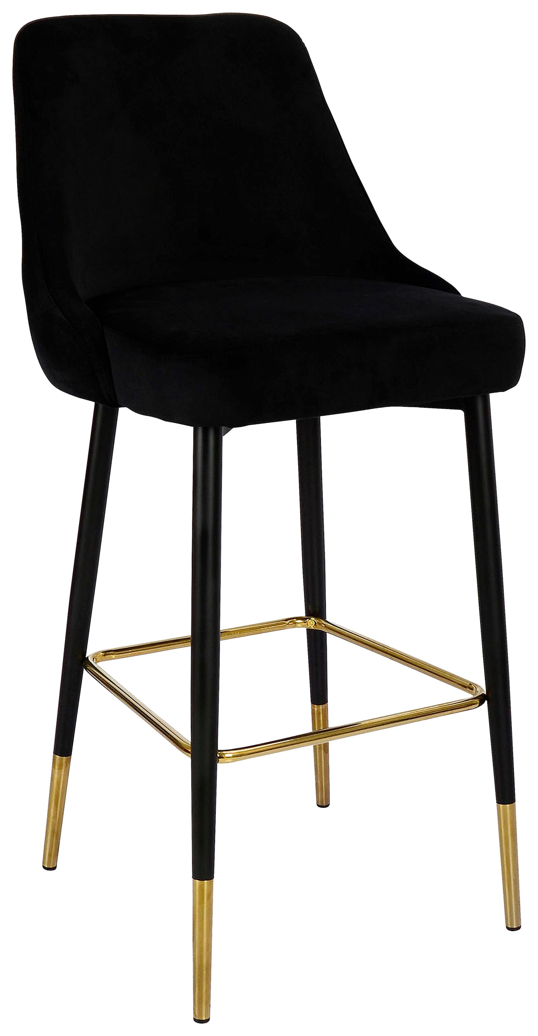 Bárszék Kzpjk-Blk - fekete, Design, textil/fém (53/110/57cm) - Kayoom