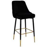 Bárszék Kzpjk-Blk - fekete, Design, textil/fém (53/110/57cm) - Kayoom