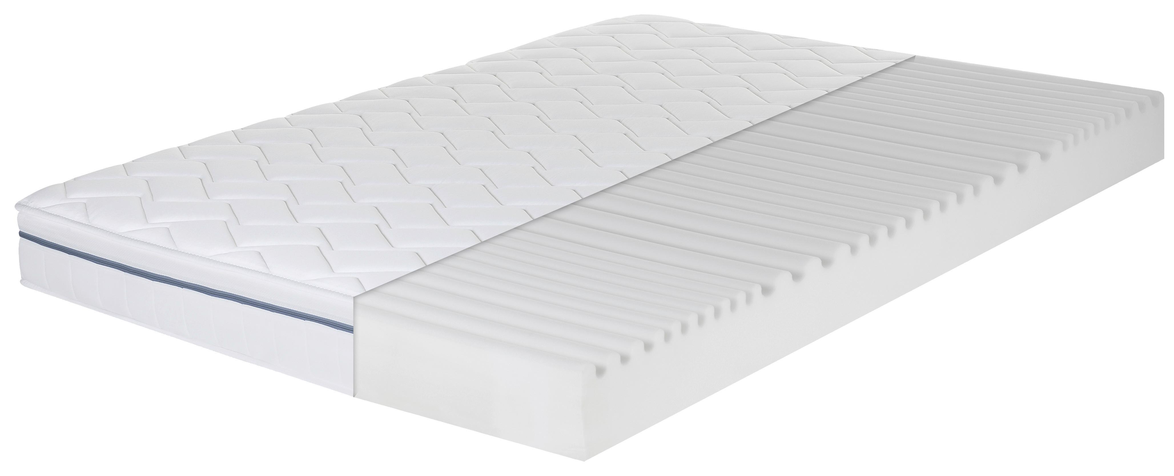 Kaltschaummatratze Air Wave 3D H/3 ca.160x200cm - Weiß, Basics, Textil (160/200cm) - MID.YOU