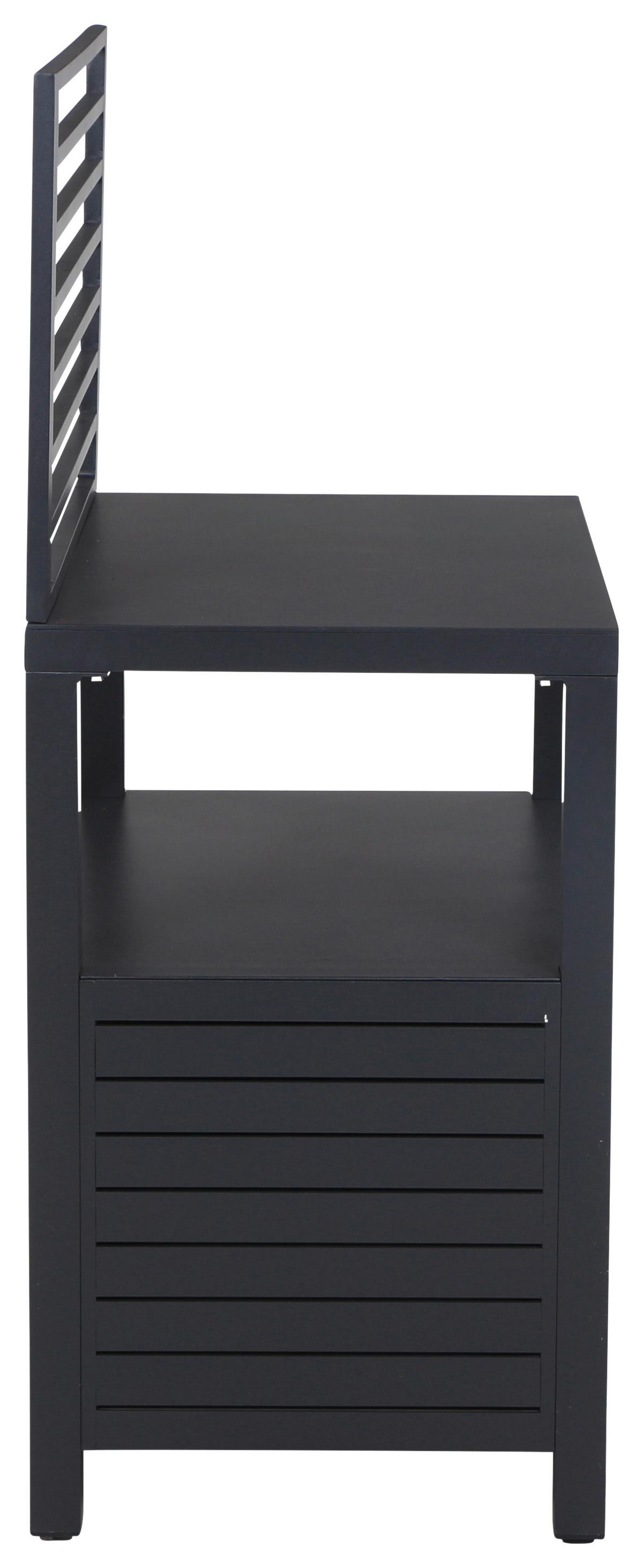 OUTDOORKÜCHE L19583 - Anthrazit, MODERN, Metall (90/141/56cm) - Siena Garden