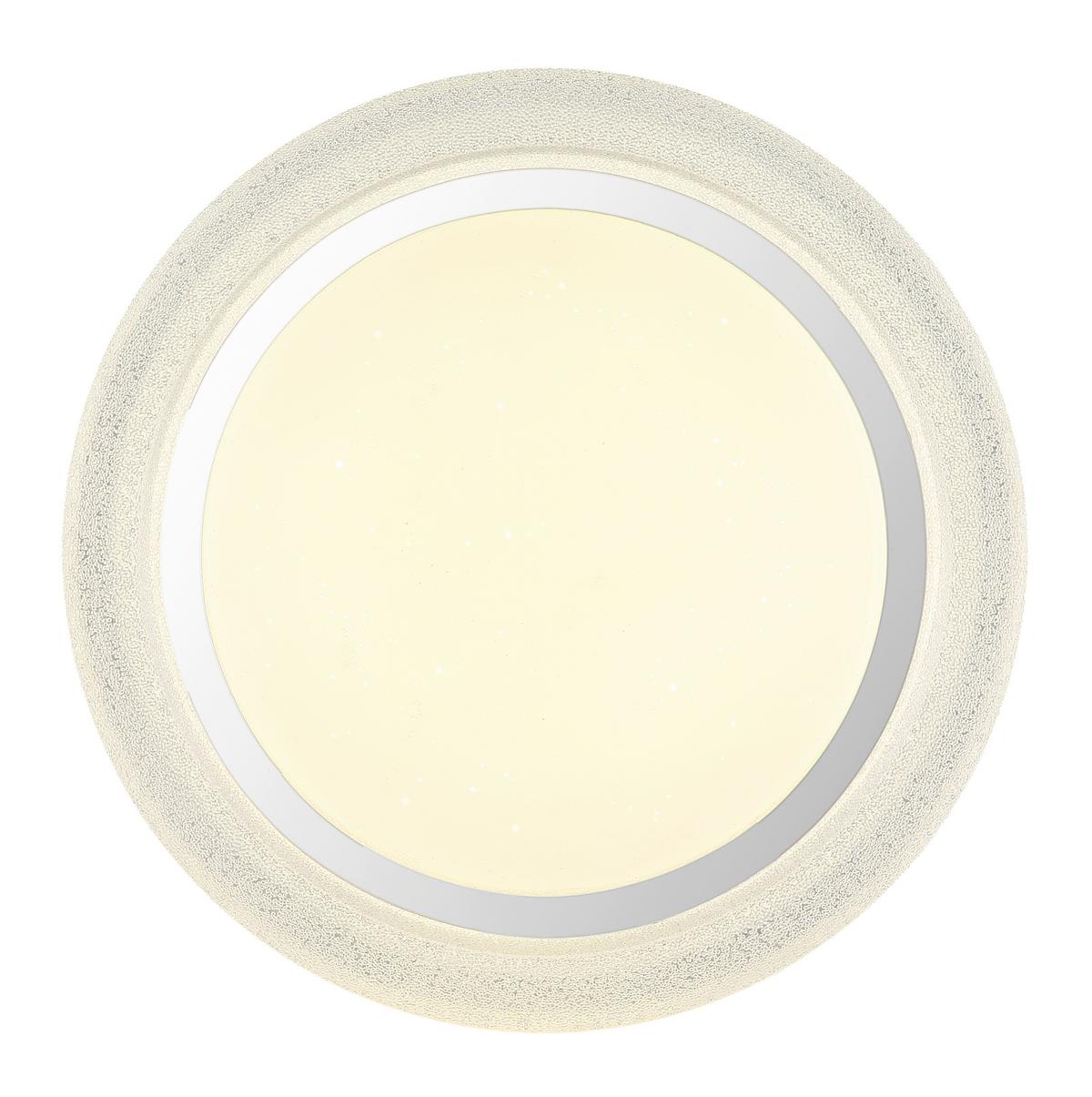 LED-DECKENLEUCHTE 48293-24R MARCIA - Klar/Chromfarben, Konventionell, Kunststoff/Metall (38/7cm) - Globo