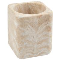 Čaša Za Kupatilo Lux - boja peska, Moderno, plastika (8/8/9.3cm) - Mömax