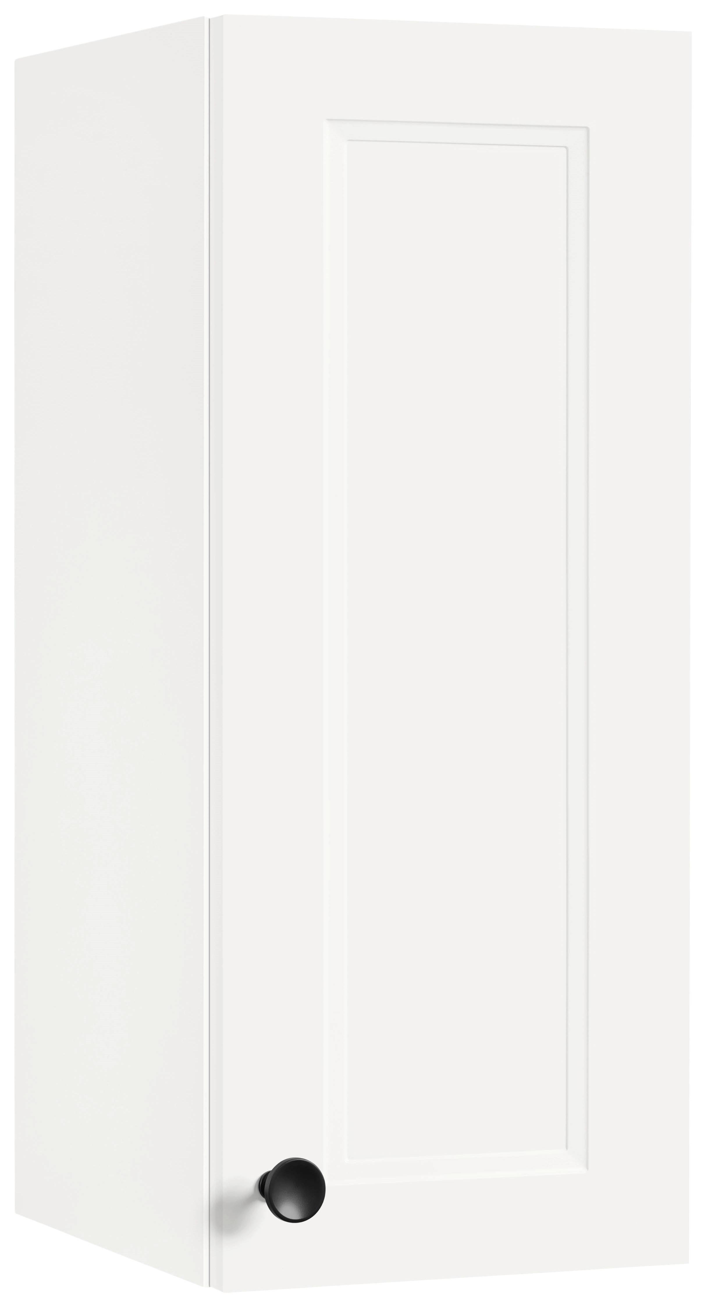 Küchenoberschrank Cascada Weiß - Schwarz/Weiß, MODERN, Holzwerkstoff/Metall (30/72/35cm) - Nobilia