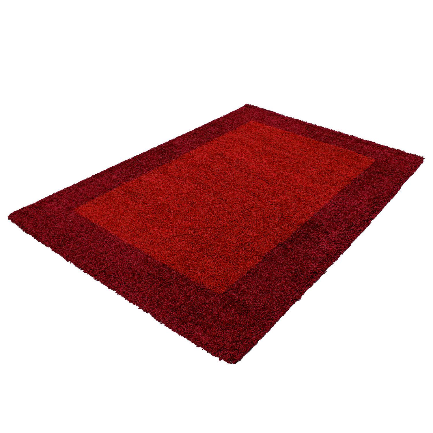 Preproga Z Visokim Florom Life, Rdeča, 80x150cm - rdeča, Konvencionalno, tekstil (80/150cm) - Novel