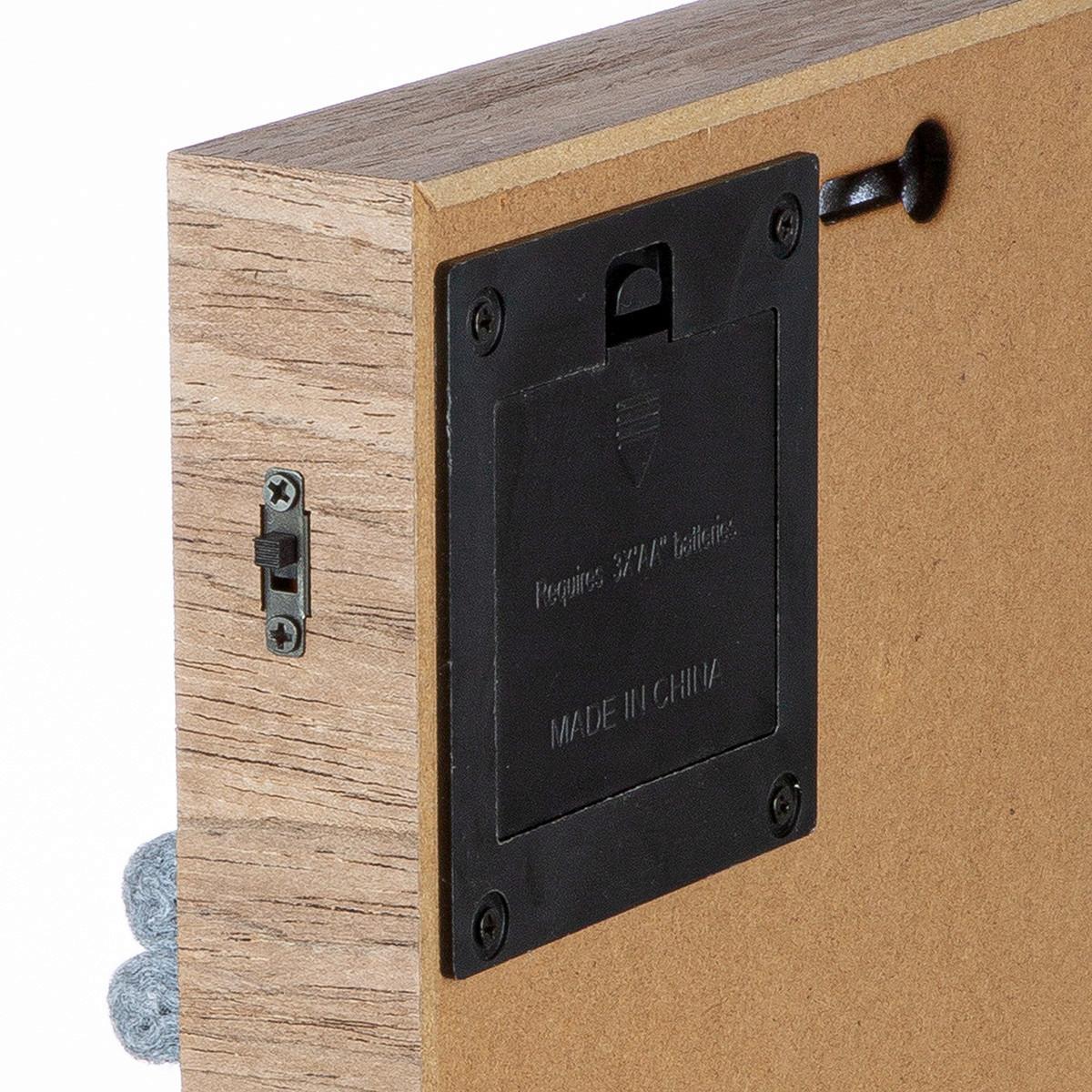 Schlüsselhalter Hellgrau/Braun - Hellbraun/Hellgrau, Basics, Holzwerkstoff/Textil (34/14/3cm)