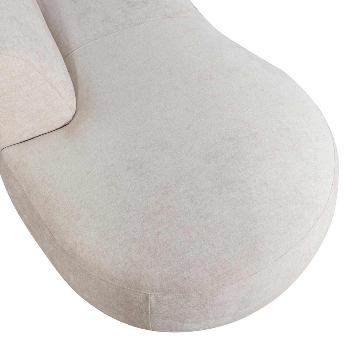 Wohnlandschaft Polly Sandfarben - Sandfarben/Schwarz, Design, Kunststoff/Textil (245/353/150cm) - Livetastic