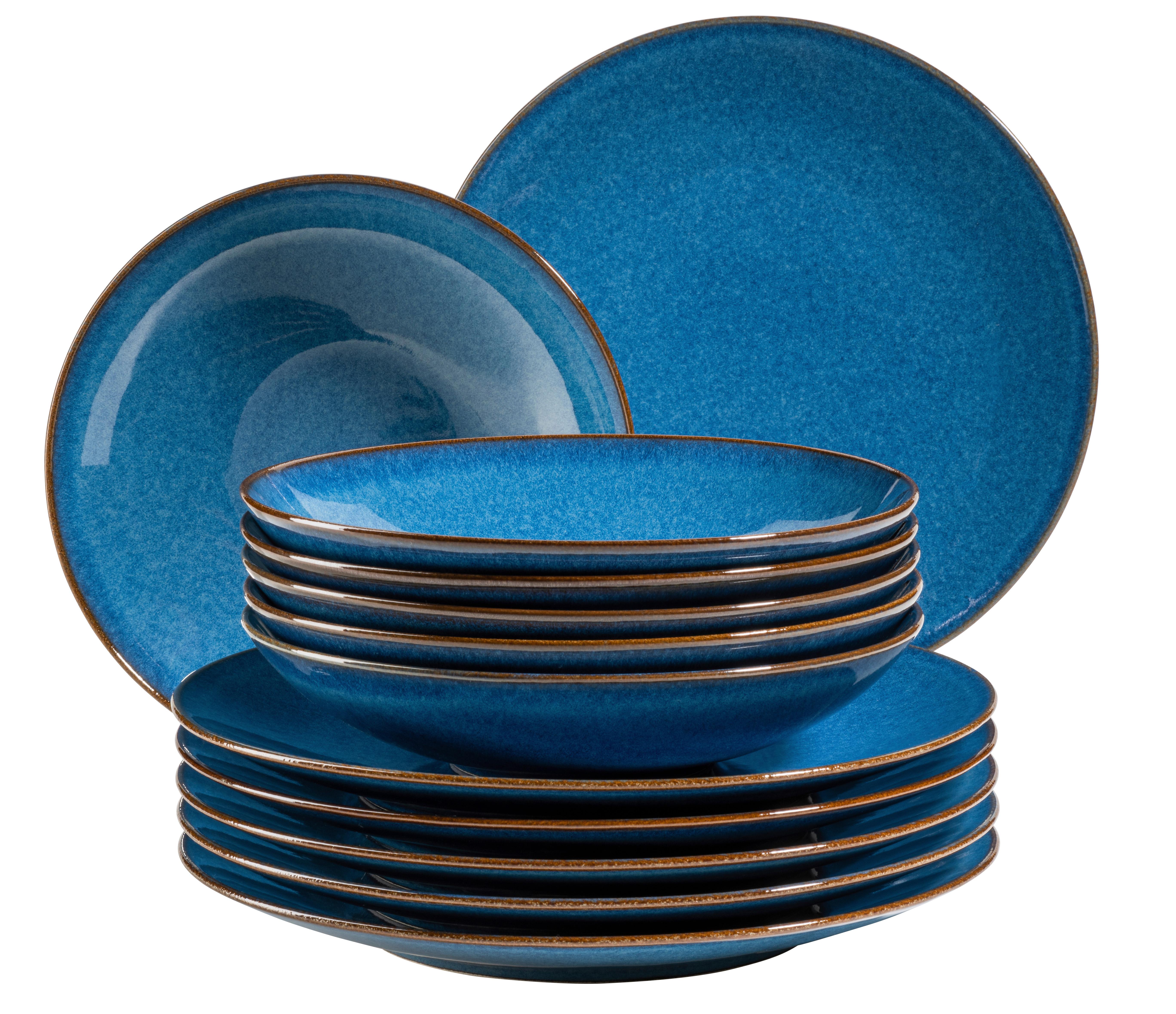 TAFELSERVICE 931946 KÖNIGSBLAU POSTSICHER - bleu, Basics, céramique (36/36,5/31,5cm) - Mäser