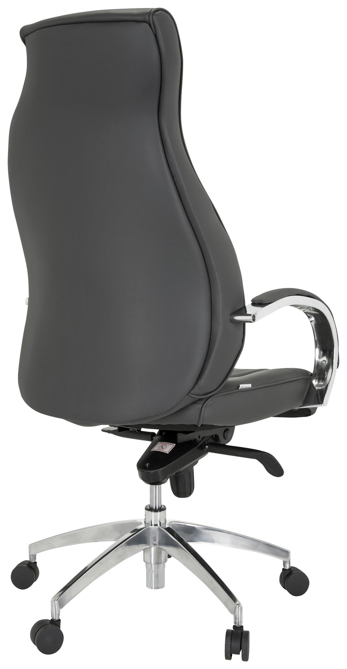 Pisarniški Stol Elegance I, Siva - srebrne barve/siva, Moderno, kovina/umetna masa (72/125/66cm) - MID.YOU