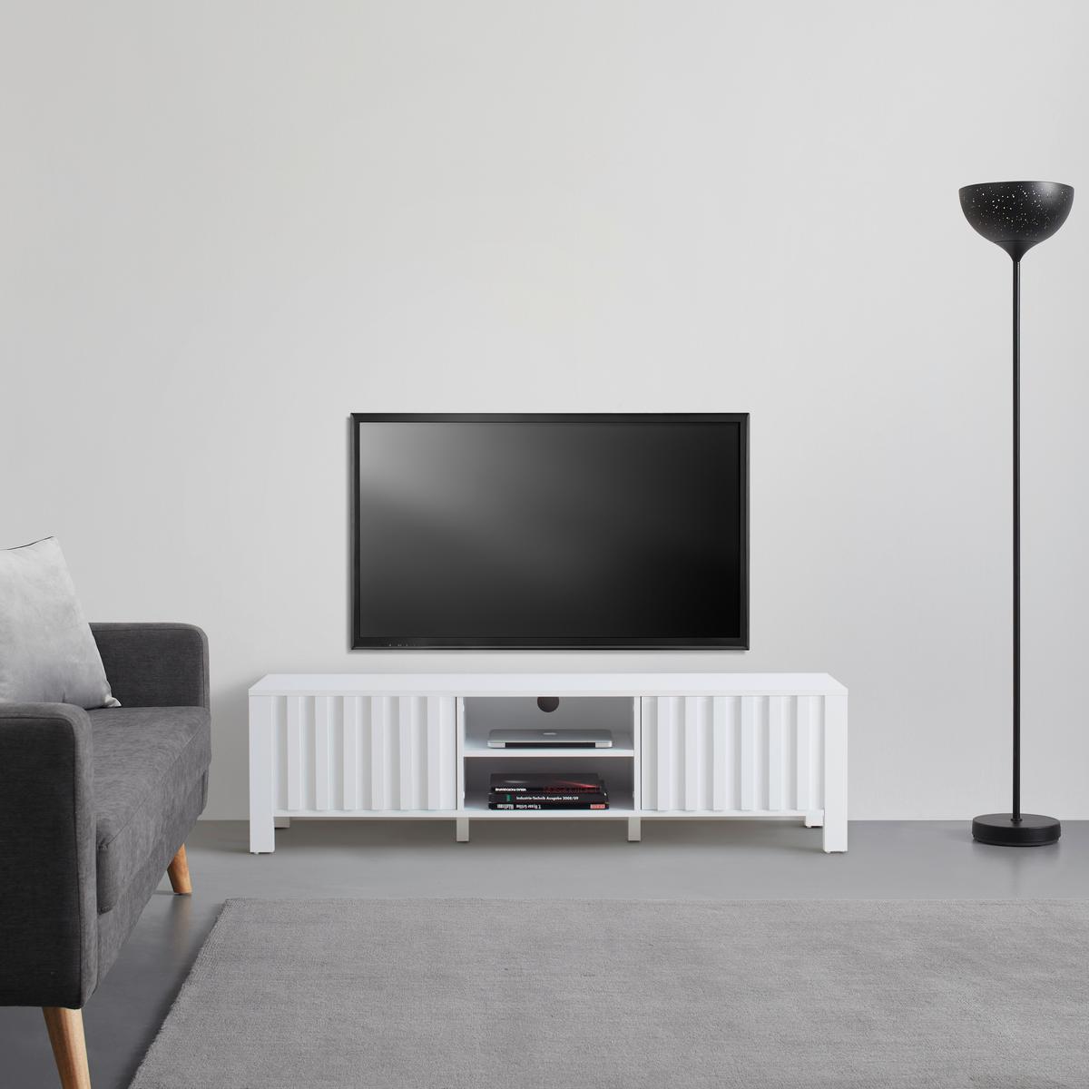 Lowboard Elara Weiß - Weiß, MODERN, Holzwerkstoff (150/42/40cm) - Mömax