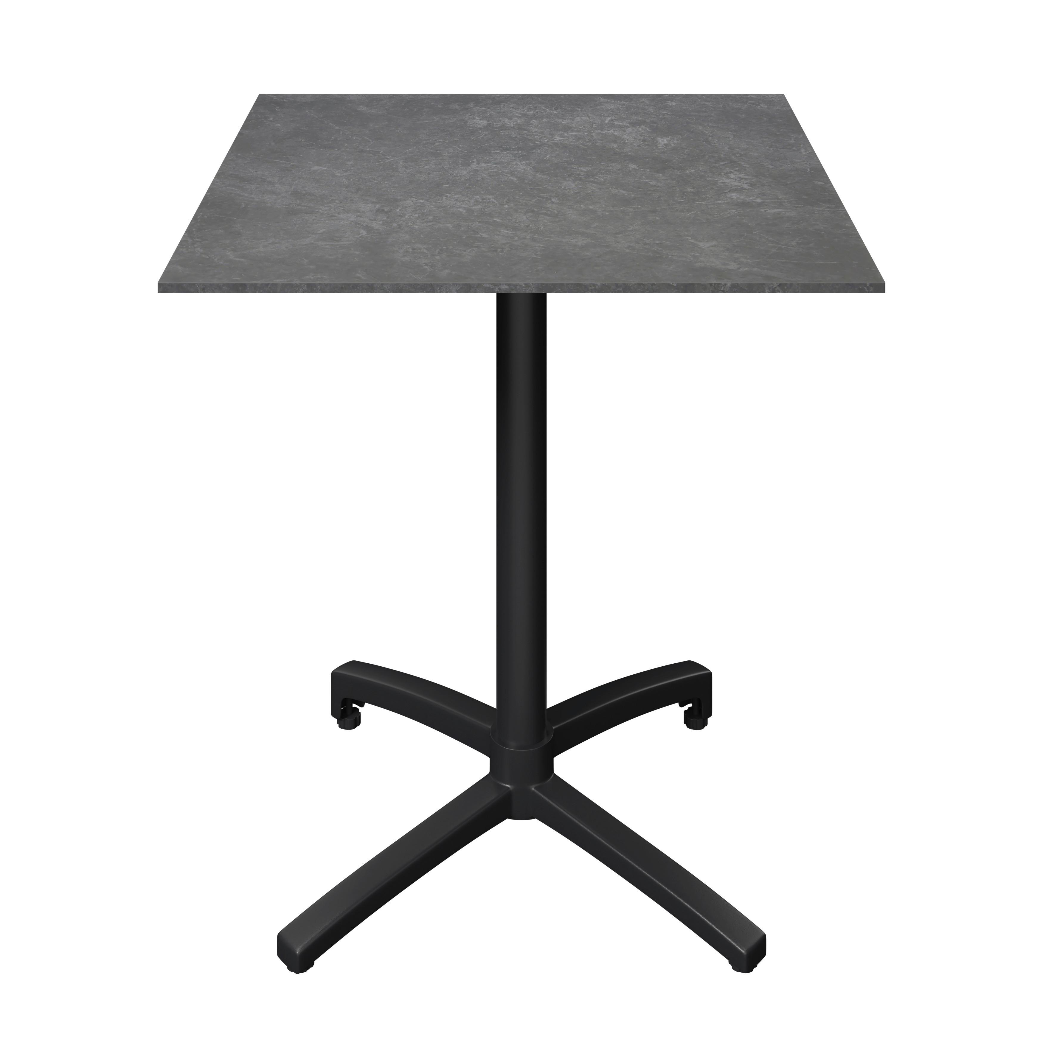 UTEBORD HEINO - antracit, Basics, metall/sten (70/70/75cm) - Mömax
