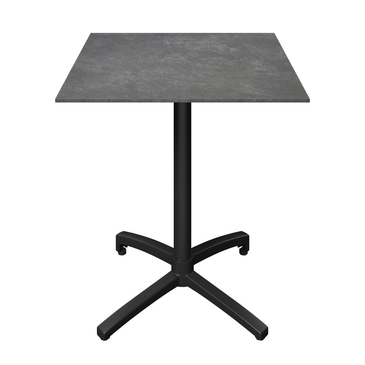 Gartentisch Heino Anthrazit - Anthrazit, Basics, Stein/Metall (70/70/75cm) - Mömax