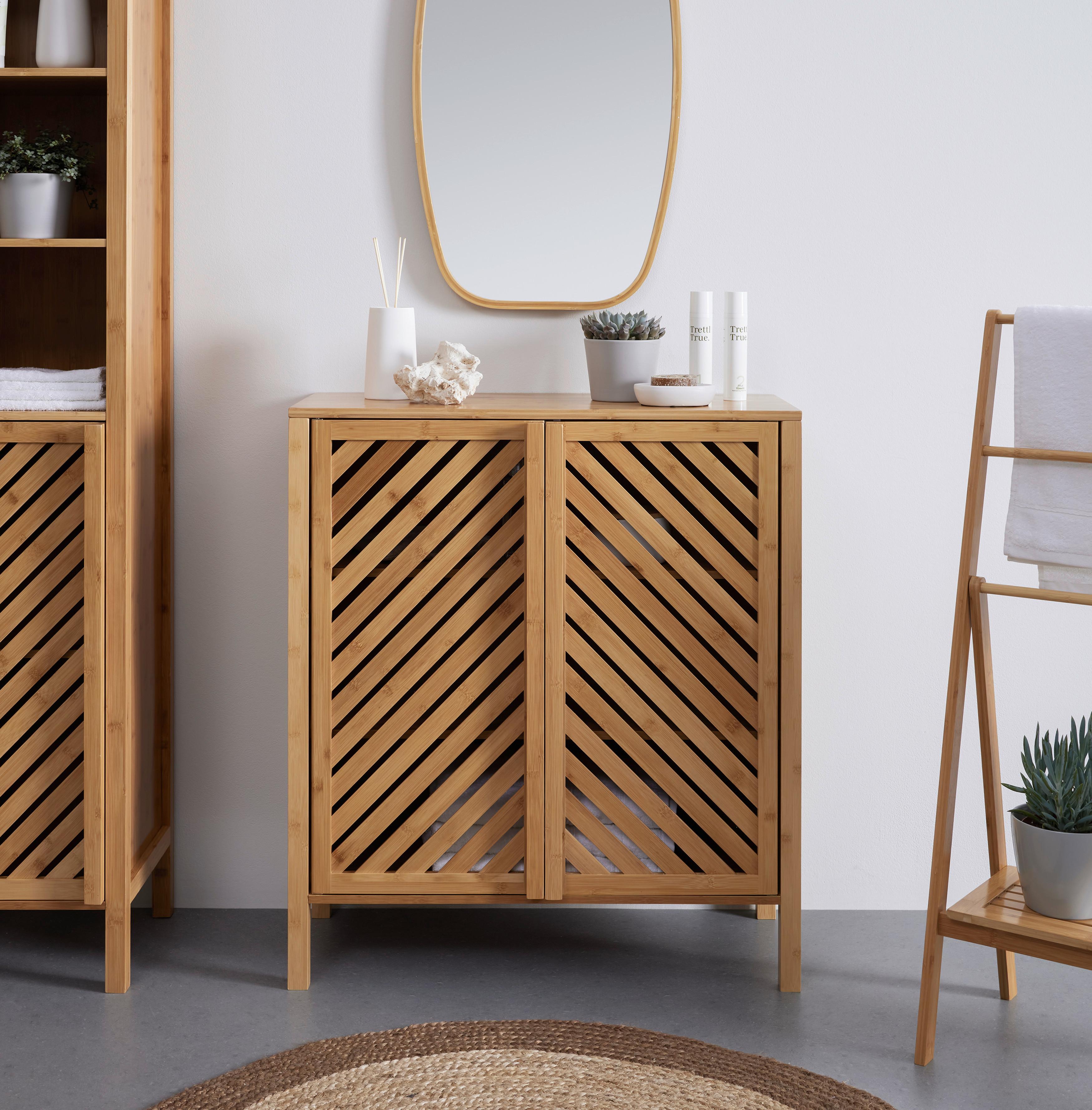 Unterschrank Bonny Naturfarben ca. 75x85x35 cm - Naturfarben, MODERN, Naturmaterialien (75/85/35cm) - Bessagi Home