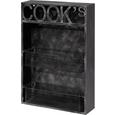 Konyhai Polc Cooks - fekete, fém (41/62/12cm)