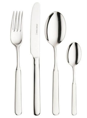 Jedilni Pribor Casali, 24-Delni - barve nerjavečega jekla, Basics, kovina (25,5/7/5,3cm) - Pintinox