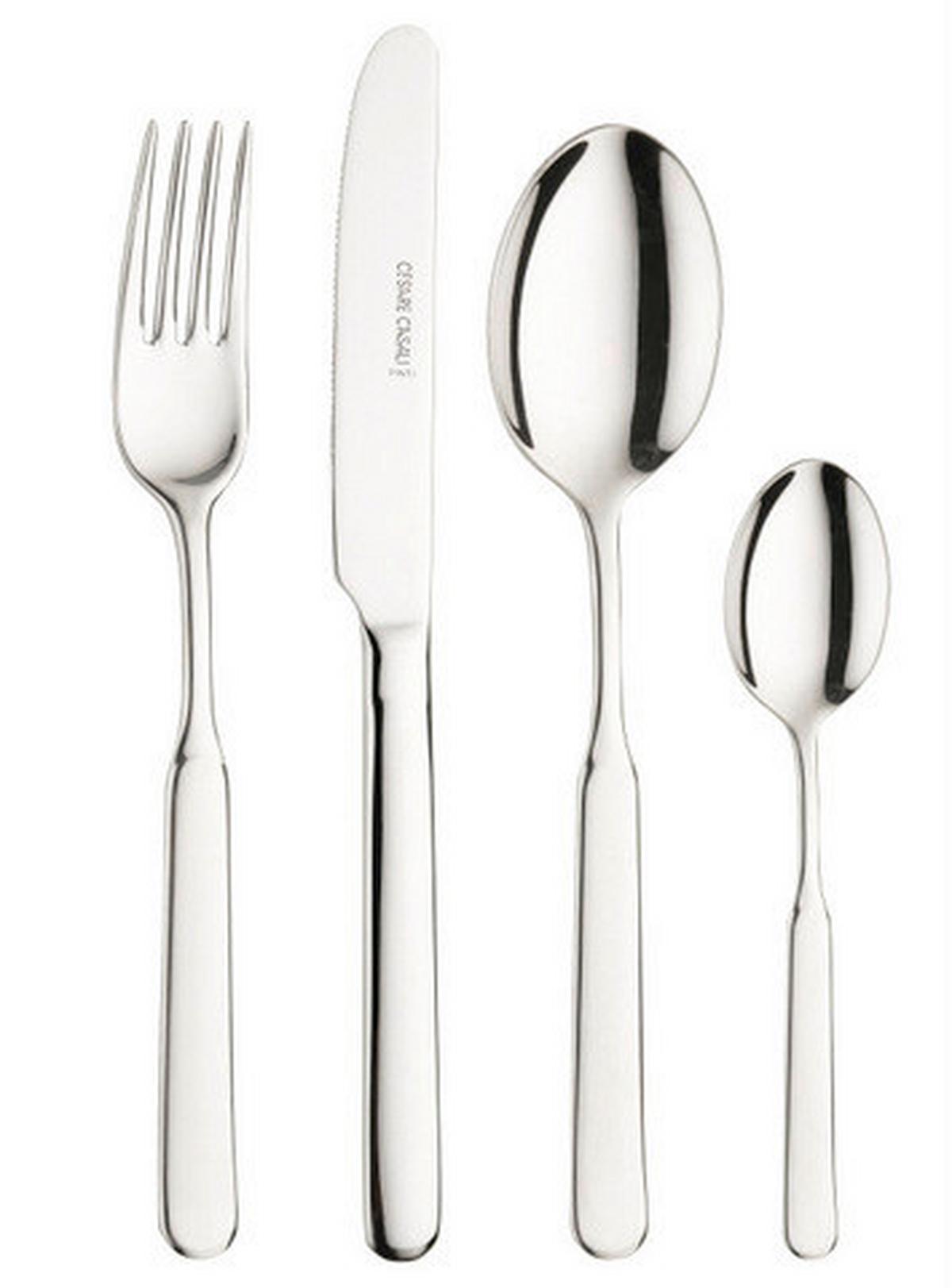 Jedilni Pribor Casali, 24-Delni - barve nerjavečega jekla, Basics, kovina (25,5/7/5,3cm) - Pintinox