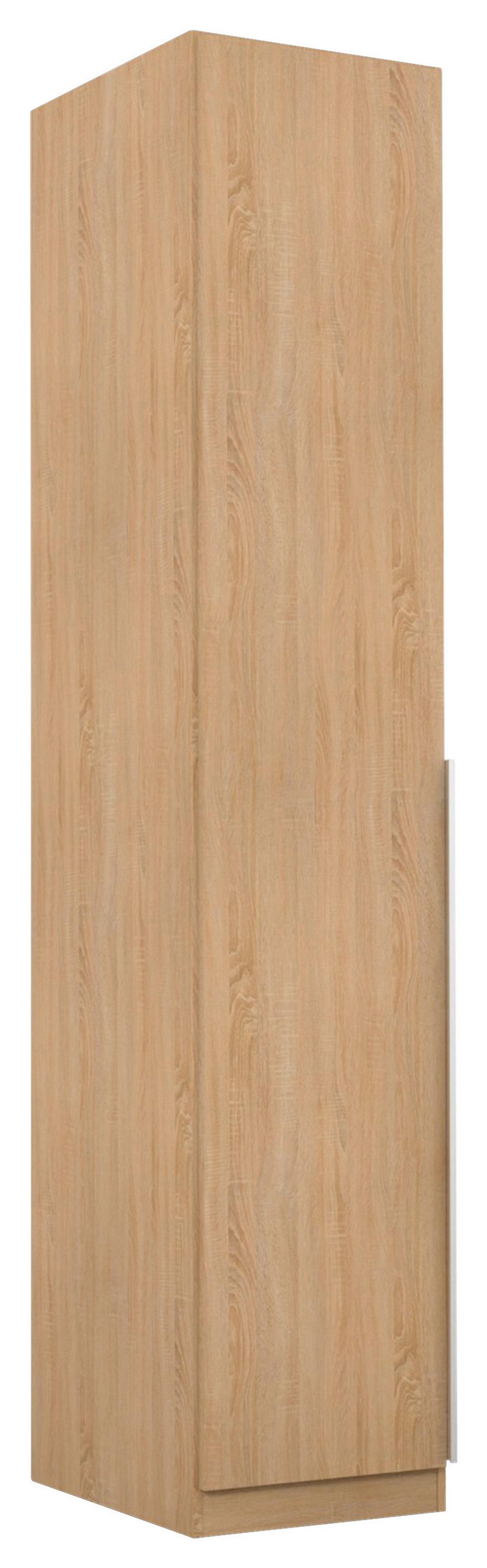 Ormar S Klasičnim Vratima Alabama - boje aluminija/hrast Sonoma, Moderno, drvni materijal (47/229/54cm) - Modern Living