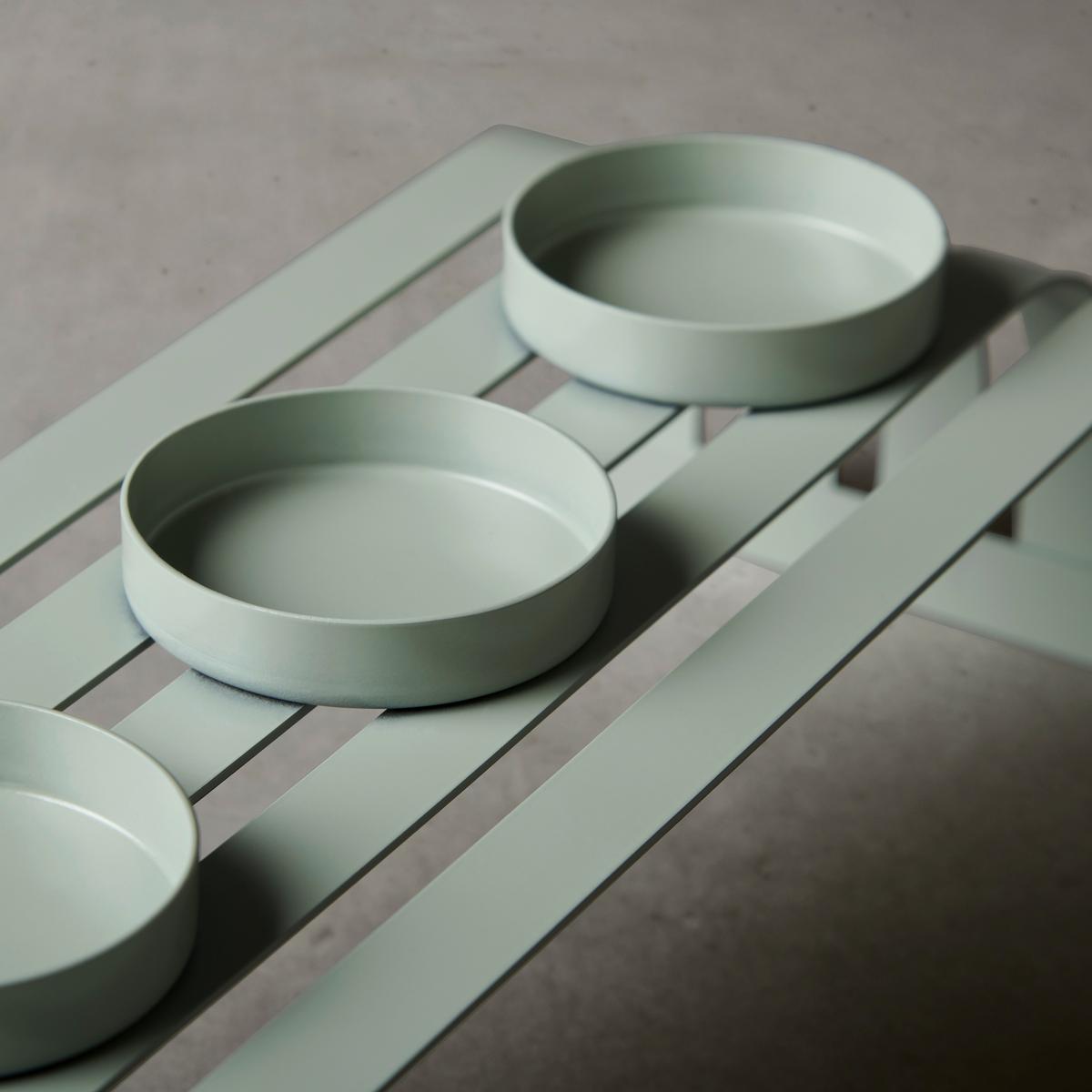 Kerzenhalter Delia in Salbeigrün - Salbeigrün, Metall (55,5/15cm) - Visiona