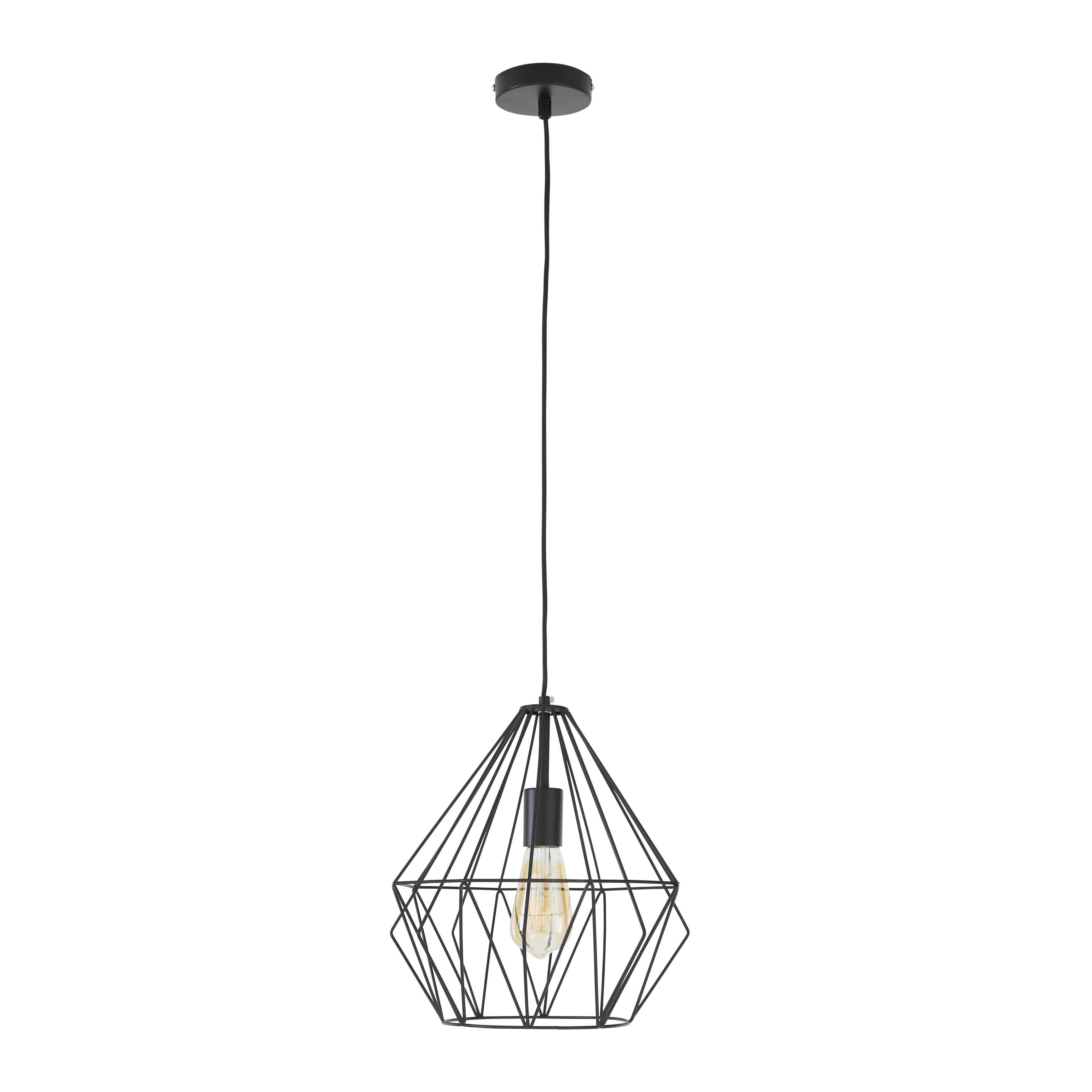 Viseča Svetilka Skeletton -Akt- - črna, kovina (30/110cm) - Modern Living