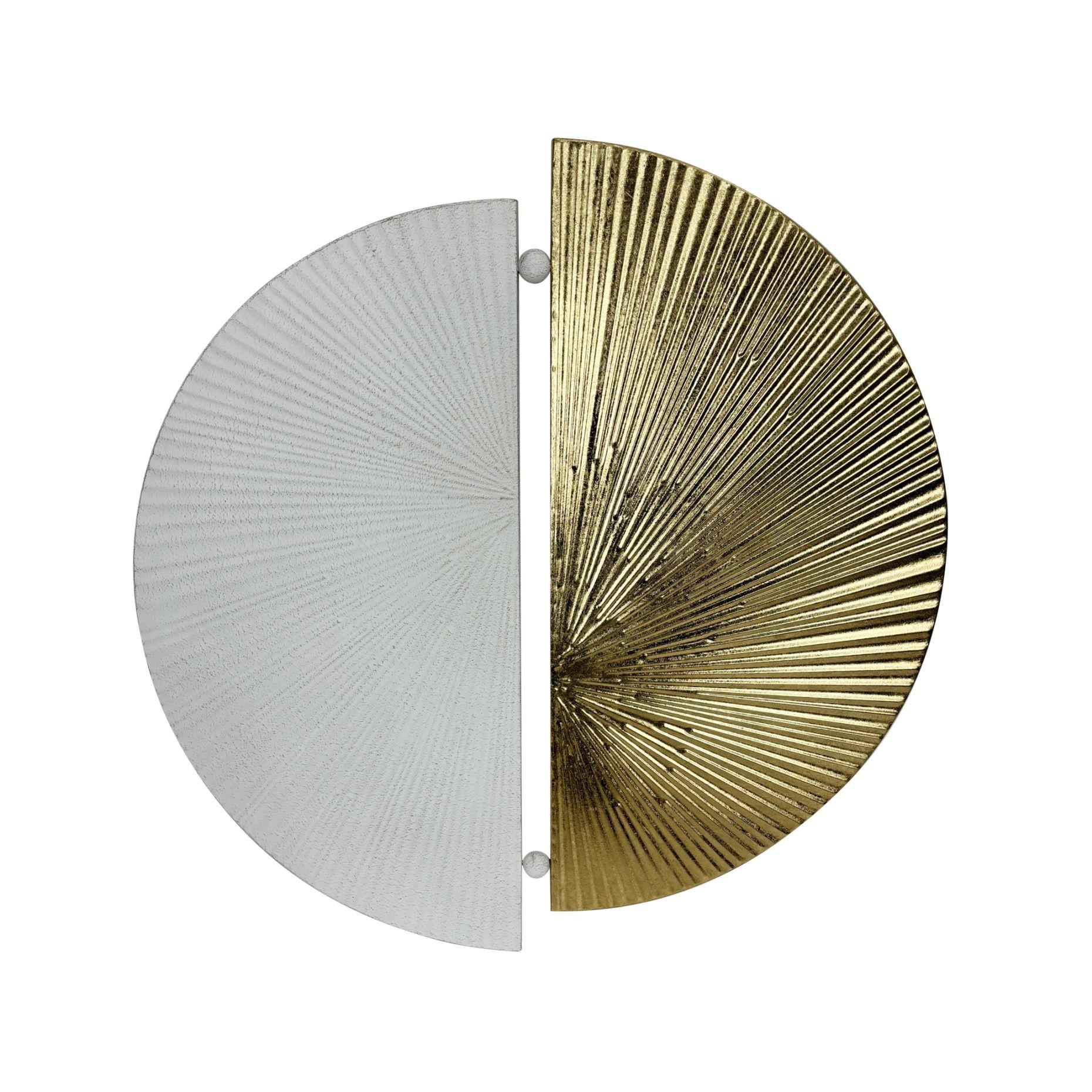 Decorațiune de perete cca. 83x86 cm Nia - alb/auriu, Modern, metal (83/3/86cm) - Mömax