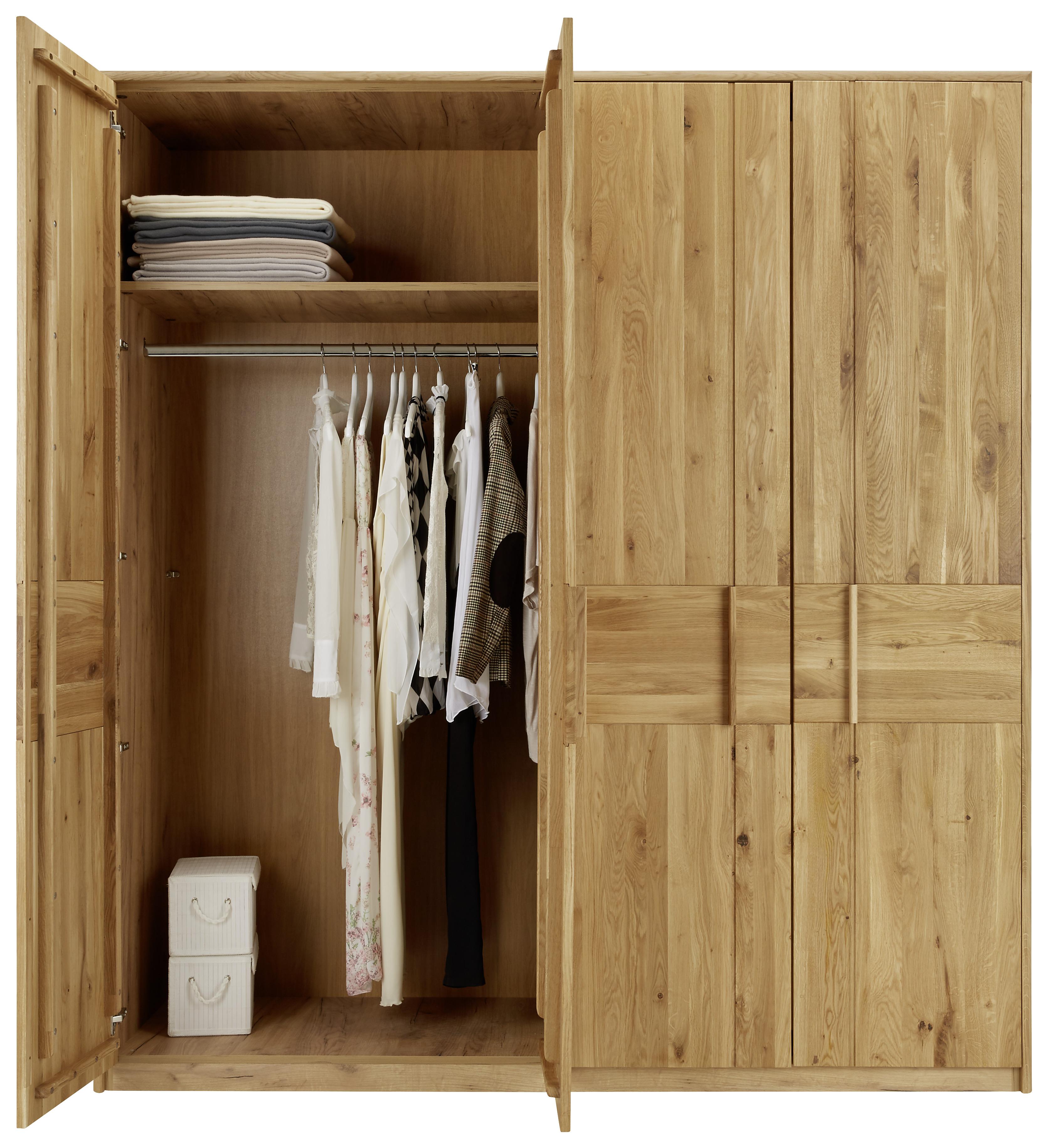 Drehtürenschrank in Eichefarben - Eichefarben, Konventionell, Holz/Holzwerkstoff (206/223/63cm) - ecoTree