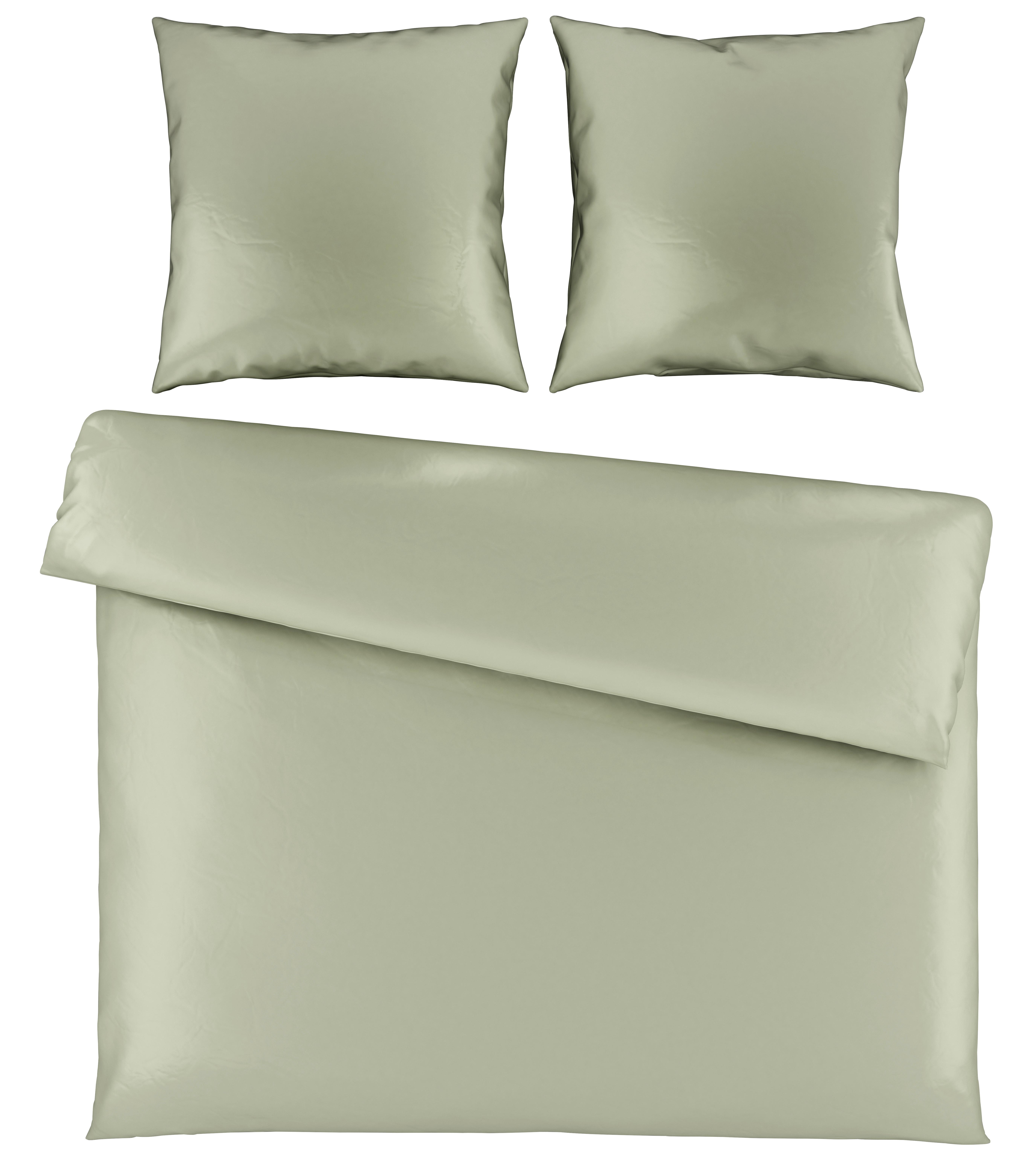 Bettwäsche Alex Uni XXL ca. 200x220cm - Hellgrün, MODERN, Textil (200/220cm) - Premium Living