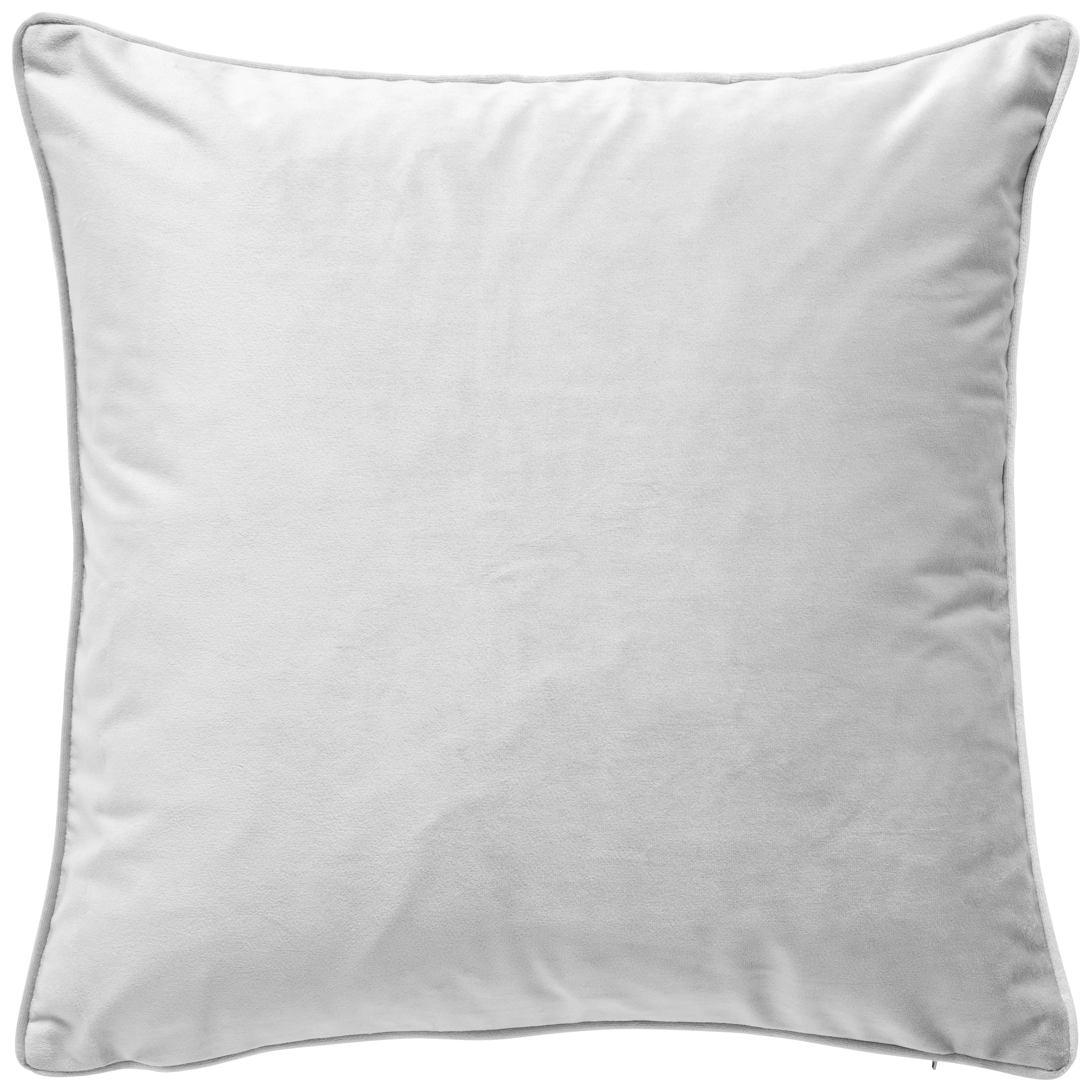 Ukrasni Jastuk Viola 45x45cm - srebrne boje, Konvencionalno (45/45cm) - Premium Living