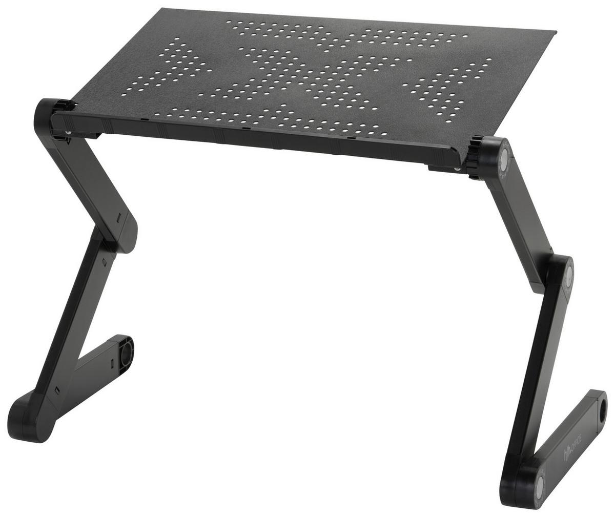 Schreibtischaufsatz Vm-Sa II Schwarz - Schwarz, Basics, Metall (52,5/4-39,5/25,5cm) - MID.YOU