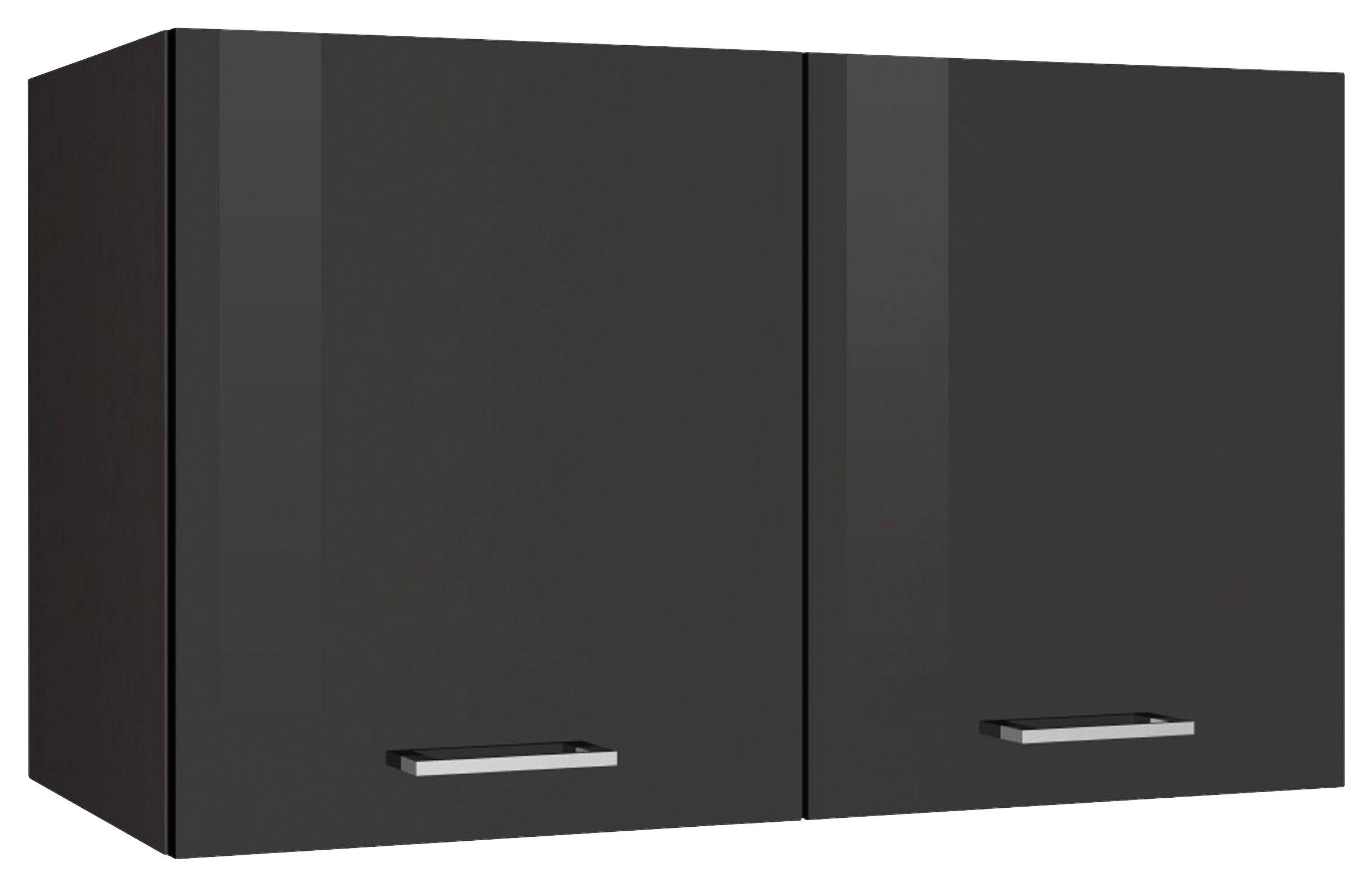 Küchenoberschrank Mailand Graphitfarben - Silberfarben/Graphitfarben, MODERN, Holzwerkstoff/Metall (100/57/34cm) - Held