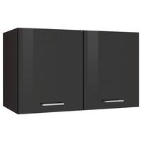 Küchenoberschrank Mailand Graphitfarben - Silberfarben/Graphitfarben, MODERN, Holzwerkstoff/Metall (100/57/34cm) - Held