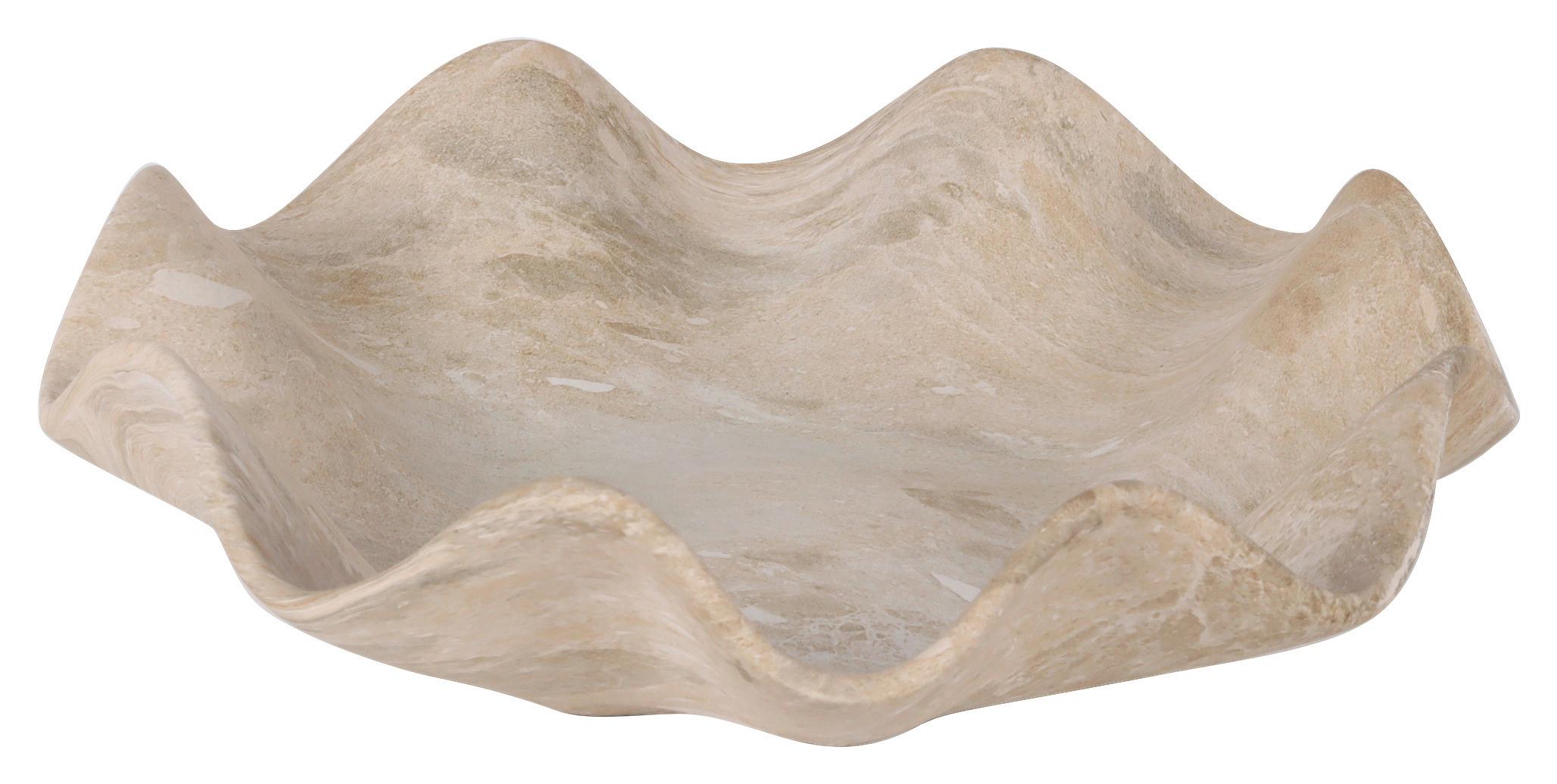 Dekoschale Luzia Beige matt - Beige, Keramik (34/9cm) - Mömax
