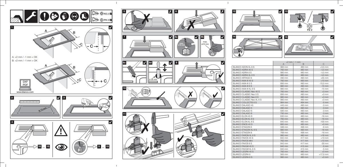 Einbauspüle Etagon 6 Black Edition - Schwarz, MODERN (60/51cm) - Blanco